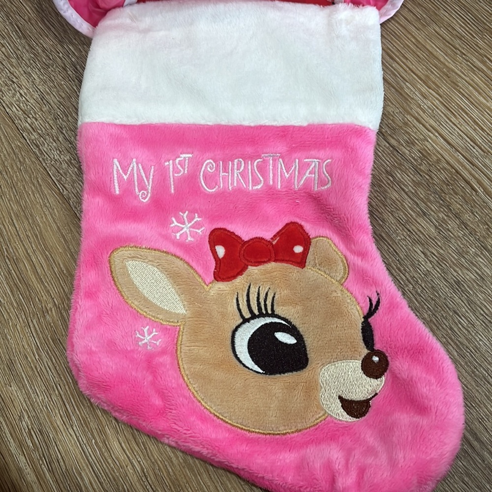 Pink Rudolph Christmas & Stocking Kit - Picture 4 of 5